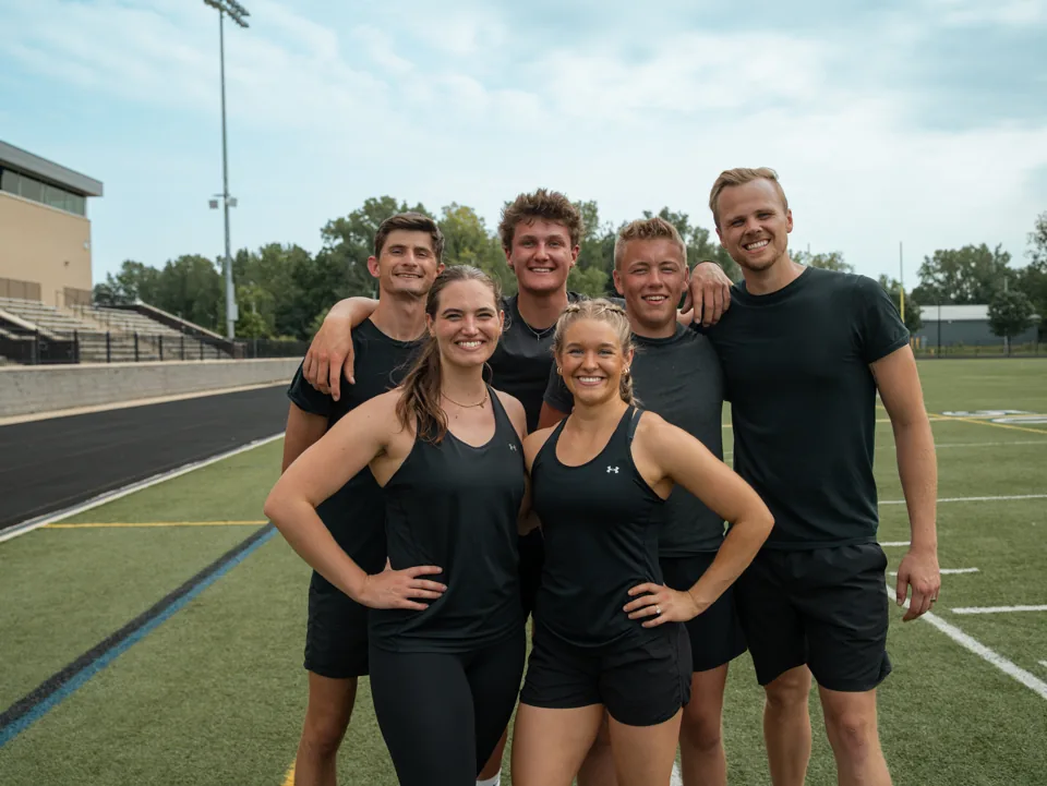 The Klomper team together at the track